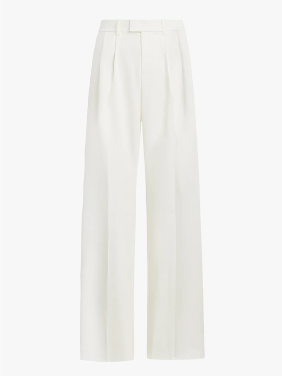 Favorite Daughter Pants - Favorite Daughter The Agnes Pants High-Waist Wide-Leg Trousers in Ivory